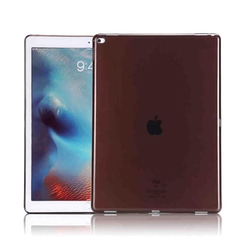 Asgens Case for iPad Air 2 2014 9.7'', Black Clear Slim Silicone Soft TPU Tablet Computer Case Shock Absorption for iPad Model A1566 A1567