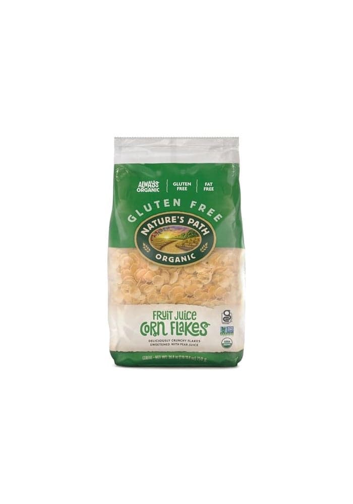 Natures Path Organic Fruit Juice Corn Flakes 264 oz Pack of 1 Gluten Free NonGMO Earth Friendly Packaging
