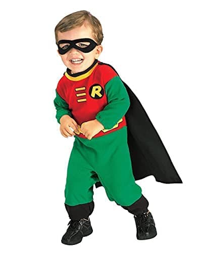 DC Teen Titans: Robin Costume for Babies by Rubies, Boy's Newborn