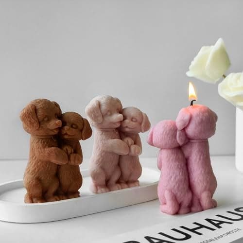 Dog Resin Casting Mold Animal Silicone Mold for Candle Making Home Decor
