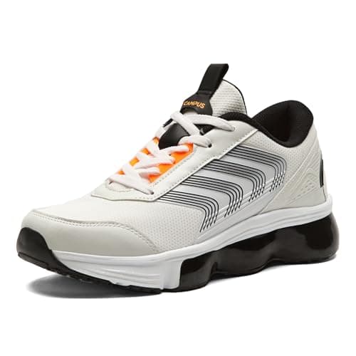 Campus Men's Rage WHT/BLK Running Shoes - 6UK/India 1 Pair