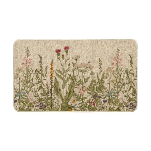Artoid Mode Wildflower Spring Floral Doormat Flowers Summer Home Decor LowProfile Switch Rug Door Mat Floor Mat for Indoor Outdoor 17x29 Inch