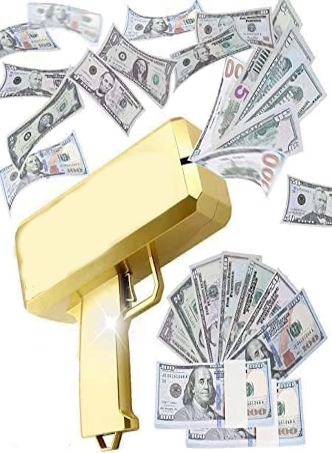 Portable Lightweight Fun Loving Entertain For Kids Money Gun