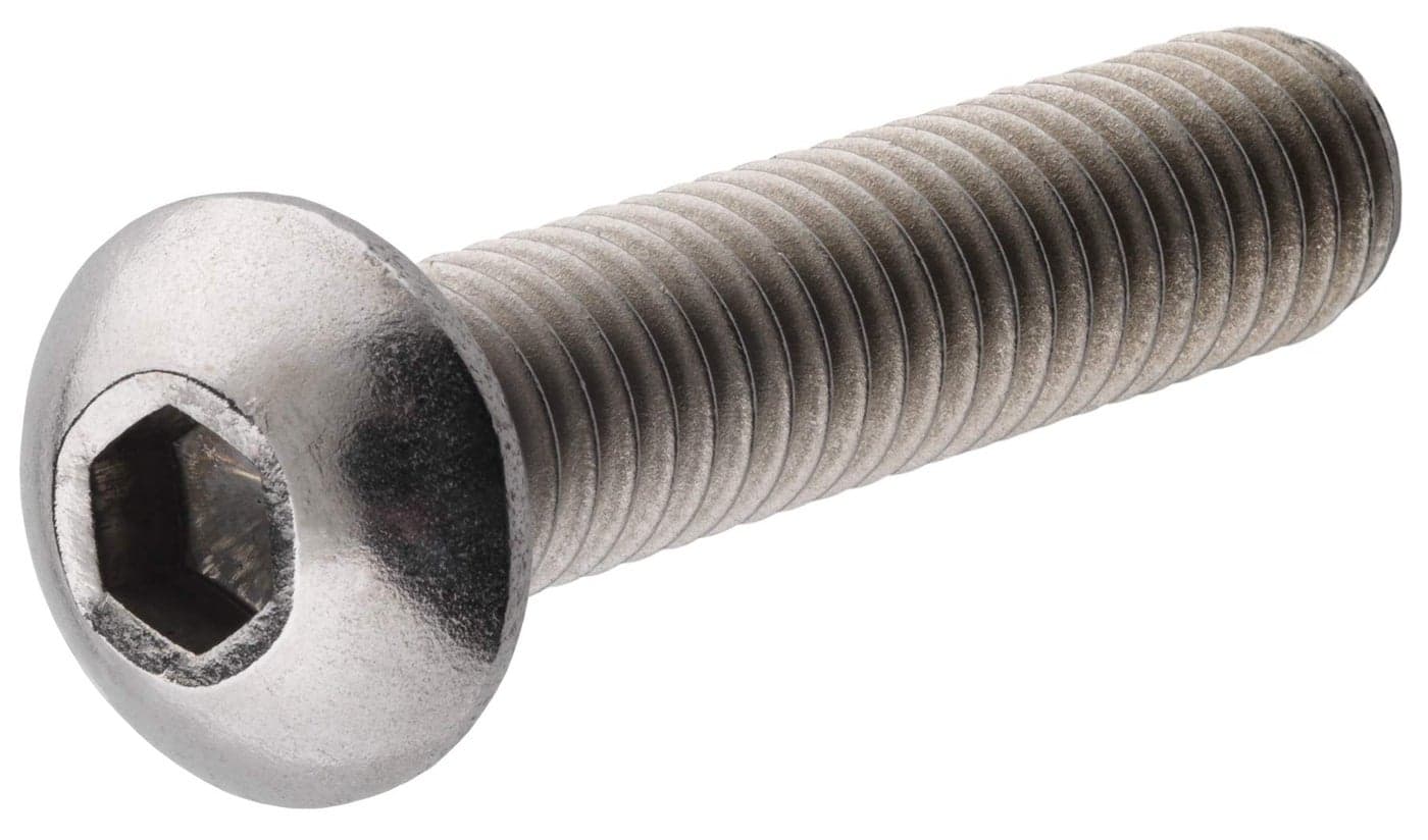 Hillman 44480 M6-1.00 x 16 Metric Stainless Steel Button Socket Cap Screw, 8-Pack
