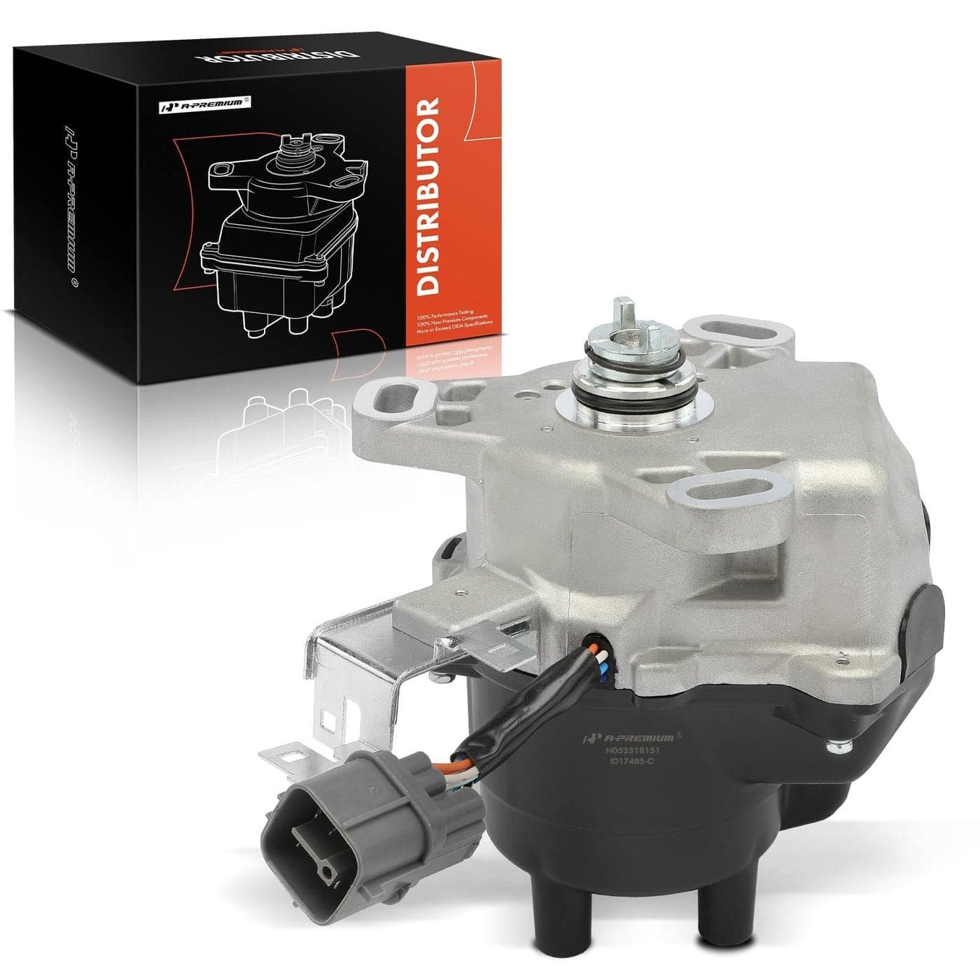 APremium Ignition Distributor with Cap and Rotor Compatible with Honda Civic 1996 1997 1998 1999 2000 16L