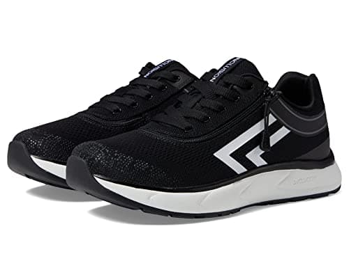 BILLY Footwear Sport Inclusion Too Shoes for Women RoundToe Construction Fabric and TPU Upper BlackWhite 65 M