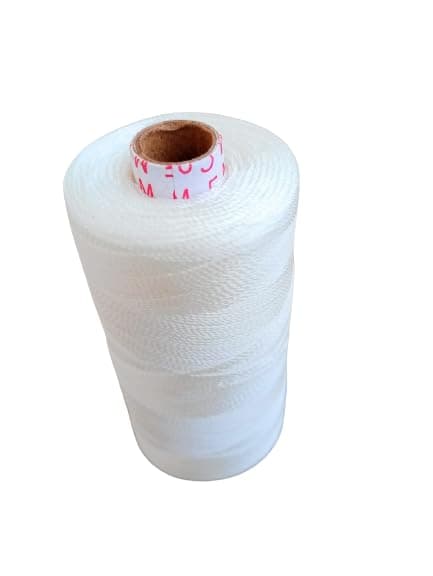 Hookcart Nylon Yarn Thread for Beads and Jewellery Making, White, Pack of 1