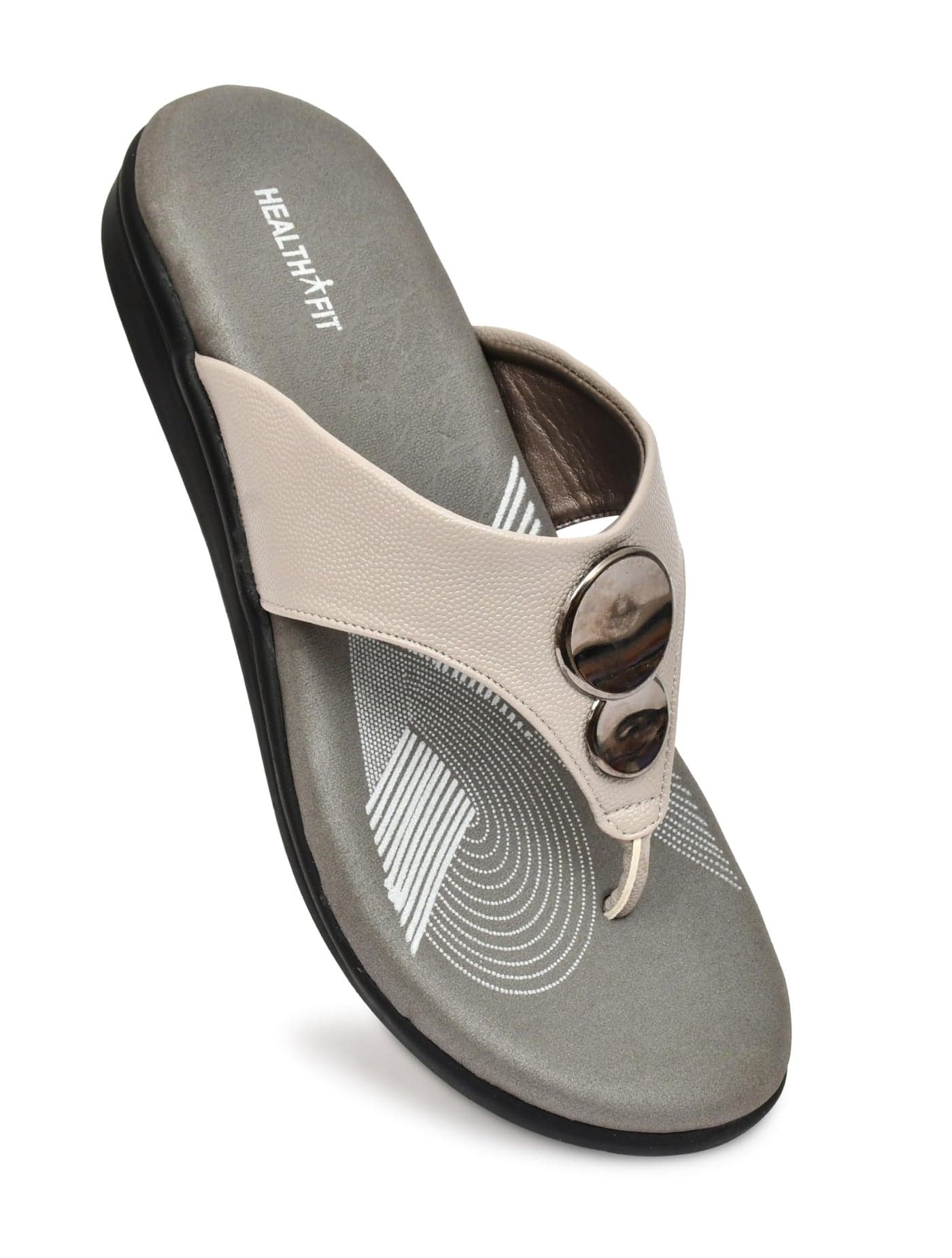 EXTRA SOFT Women's Comfortable Memory Foam Doctor Slippers/Flip-Flops|Fashionable Casual & Stylish|Lightweight & Breathable|Outdoor Synthetic Casual Chappals Sandals Ladies & Girls HF22GY UK-9