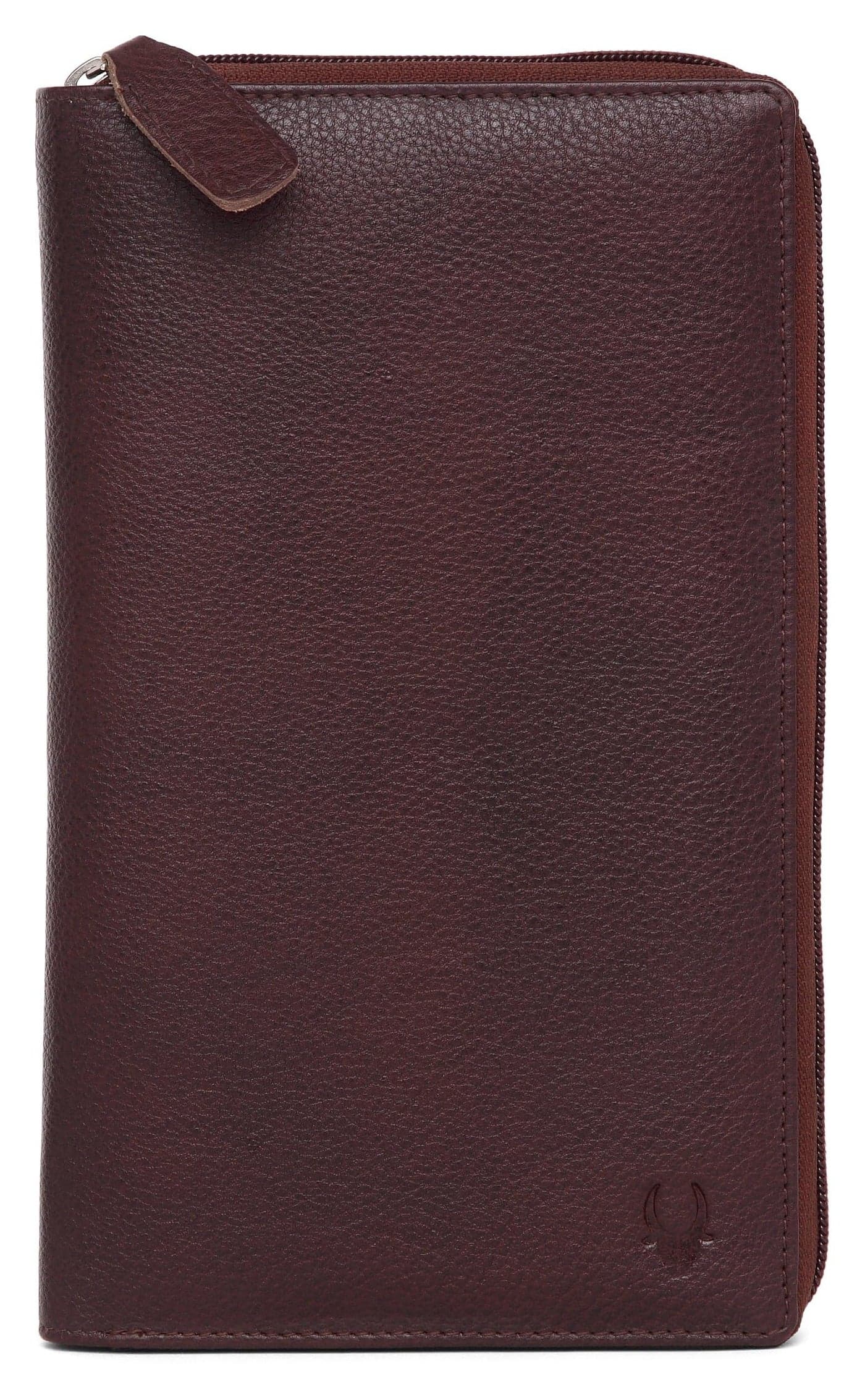 WildHorn Maroon Men's Leather Passport Holder/Cheque Book Holder/Document Holder