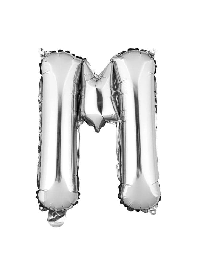 Giant Silver Letter M Balloon Foil Helium Big Single Mylar Balloon Birthday Party Decoration Supply Baby Shower Event