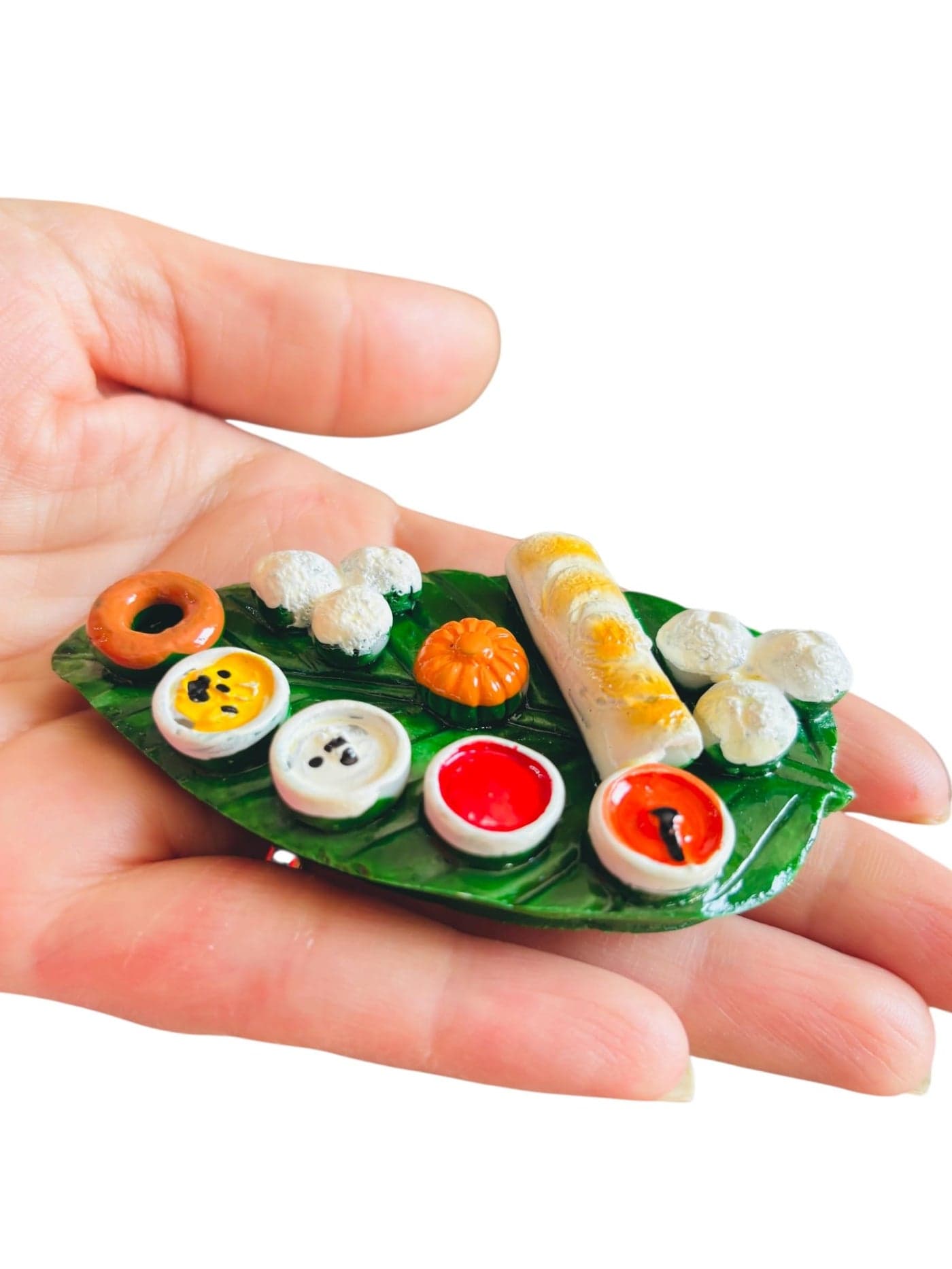 WARMINGO DE South Indian Dishes Fridge Magnet for Home Kitchen Decor | Miniature Food 3D Decorative Magnet for Gifting & Decoration | Made in India Souvenir Gift (Design A)