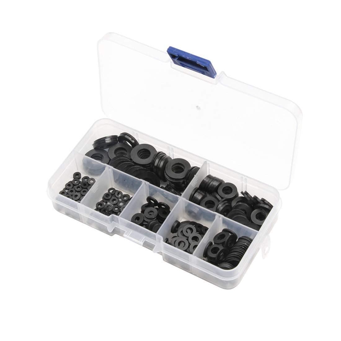 DIY Crafts 350Pcs Black Colour 350250Pcs Nylon Plastic Insulation Washers M2 M25 M3 M4 M5 M6 M8 Black Nylon Spacers Seals Plastic Washe350Pcs Black Colour