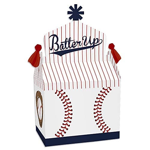Big Dot of Happiness Batter Up Baseball Treat Box Party Favors Baby Shower or Birthday Party Goodie Gable Boxes Set of 12