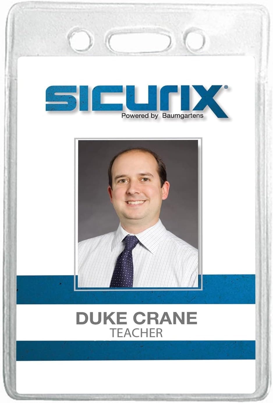 Sicurix Badge Holder Vertical 234 x 418 Clear 12Pack BAU67820