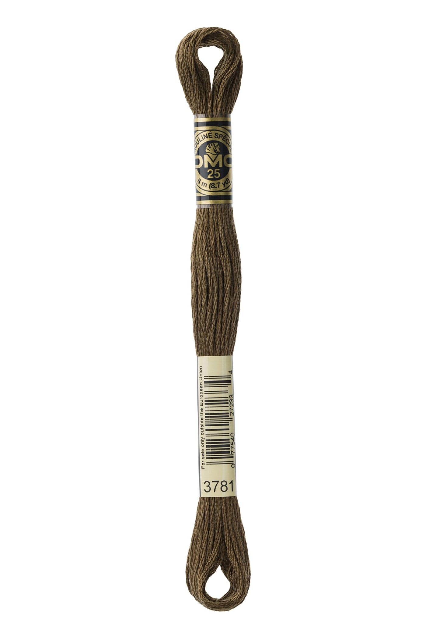 DMC 1173781 Mouline Stranded Cotton Six Strand Embroidery Floss Thread Dark Mocha Brown 87Yard