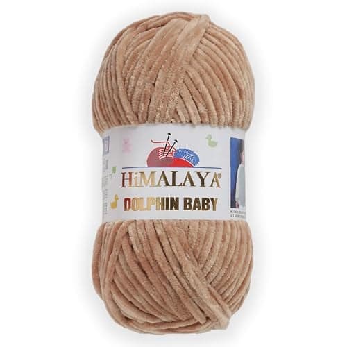 1 SkeinPack Himalaya Dolphin Baby Chenille Yarn Each Ball 100 gr 35 oz 120 m 132 Yards 100 Polyester Super Bulky Baby Blanket Velvet Amigurumi Yarn 80365 Coffee