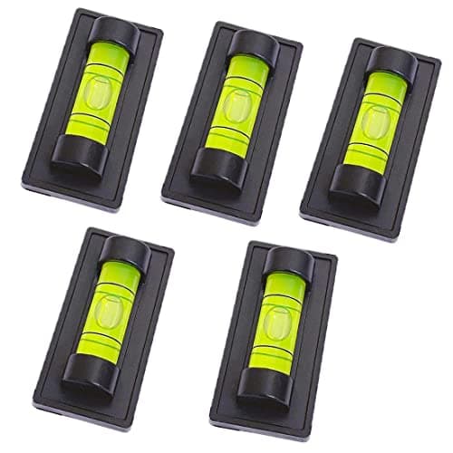 LAIESYA 5Pcs Standard Bubble Levels Magnetic Magnet Bubble Spirit Level for Leveling RV Camper Travel Trailer Camping Turntable Phonograph Tripod