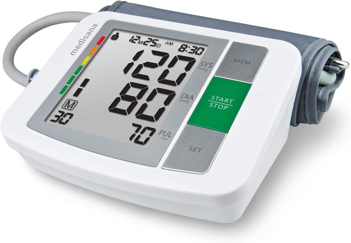 Medisana BU 510 Upper Arm Blood Pressure Monitors Automatic Blood Pressure Machine and BP Machine Universal Monitor Arm Cuff Up to 36 cm Irregular Heartbeat and Dual User Memory