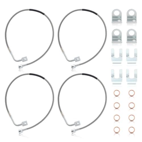 AUTOKAY Front Rear Brake Lines for Jeep Wrangler JK 20072018 Stainless LW72CR