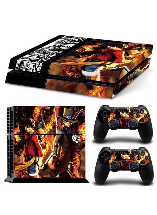 PS4 Console Skin Stickers Cover Set, PS4 Console Edition Cartoon Skin Sticker Full Cover
