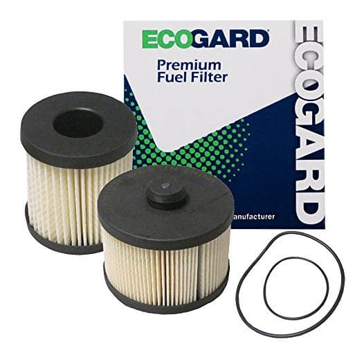 ECOGARD XF66300 Premium Diesel Fuel Filter (Set of 2) Fits Ford E-350 Super Duty 6.0L DIESEL 2004-2010, E-450 Super Duty 6.0L DIESEL 2004-2010