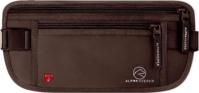 Money belt for travel - RFID slim passport holder men/women travel wallet hidden pouch under clothes to protect your information and money travel fanny pack/bag travel essentials