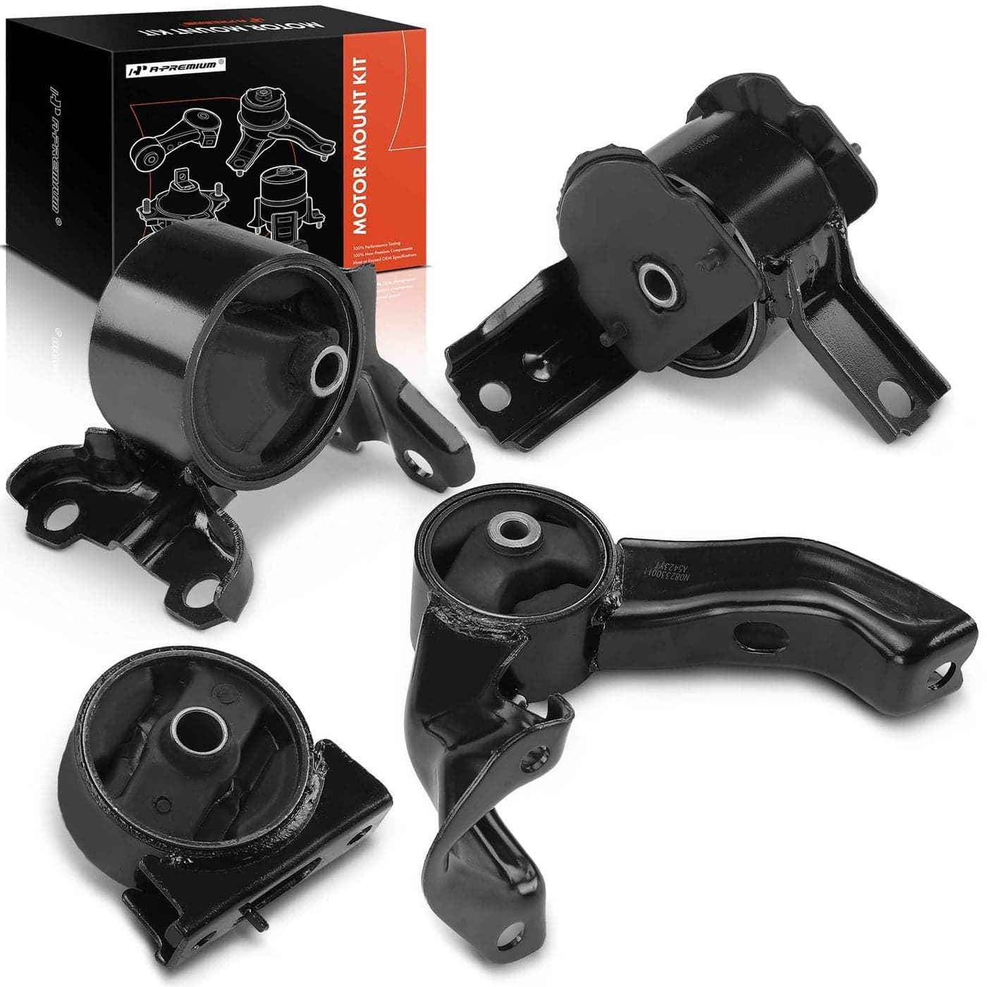 APremium 4PCS Engine Motor Mount and Transmission Mount Kit Compatible with Mitsubishi Lancer 20082017 Outlander Sport 20112017 RVR 20112014 20L Manual Transmission