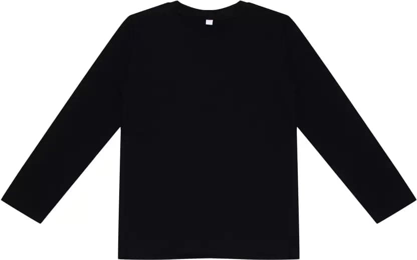 MYO Kids Full Sleeves Regular Fit Cotton T-Shirts Black