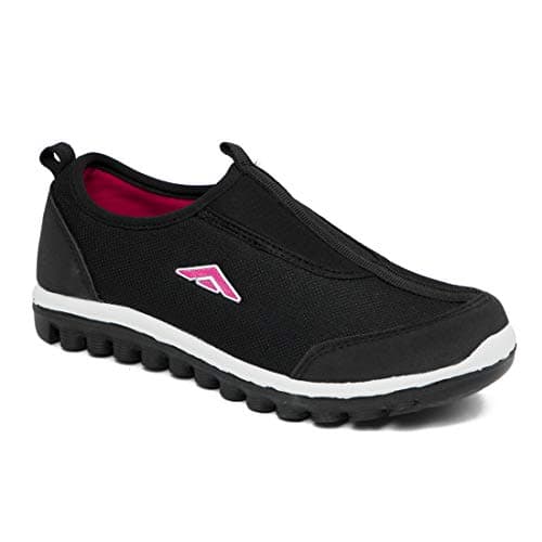 ASIAN Riya-01 Stylish Casual Loafers Sports Running Shoe for Women (Black, Numeric_7)