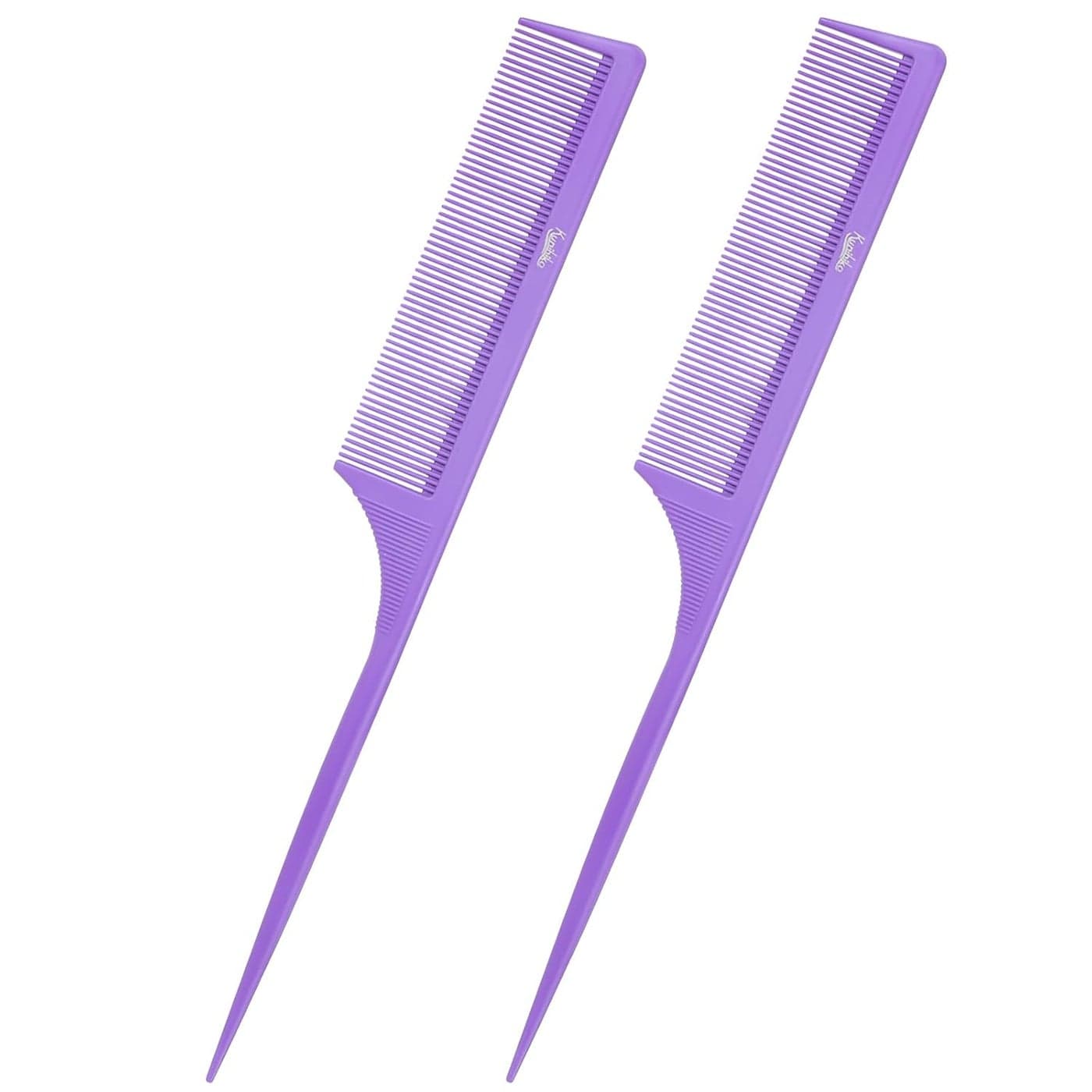 Rat Tail Comb Parting Comb2Pcs Rat Tail Combs for WomenFine Tooth Parting Tip Carbon Fiber Root Teasing Anti Static Tail CombHair Combs for Styling2Pcs Purple