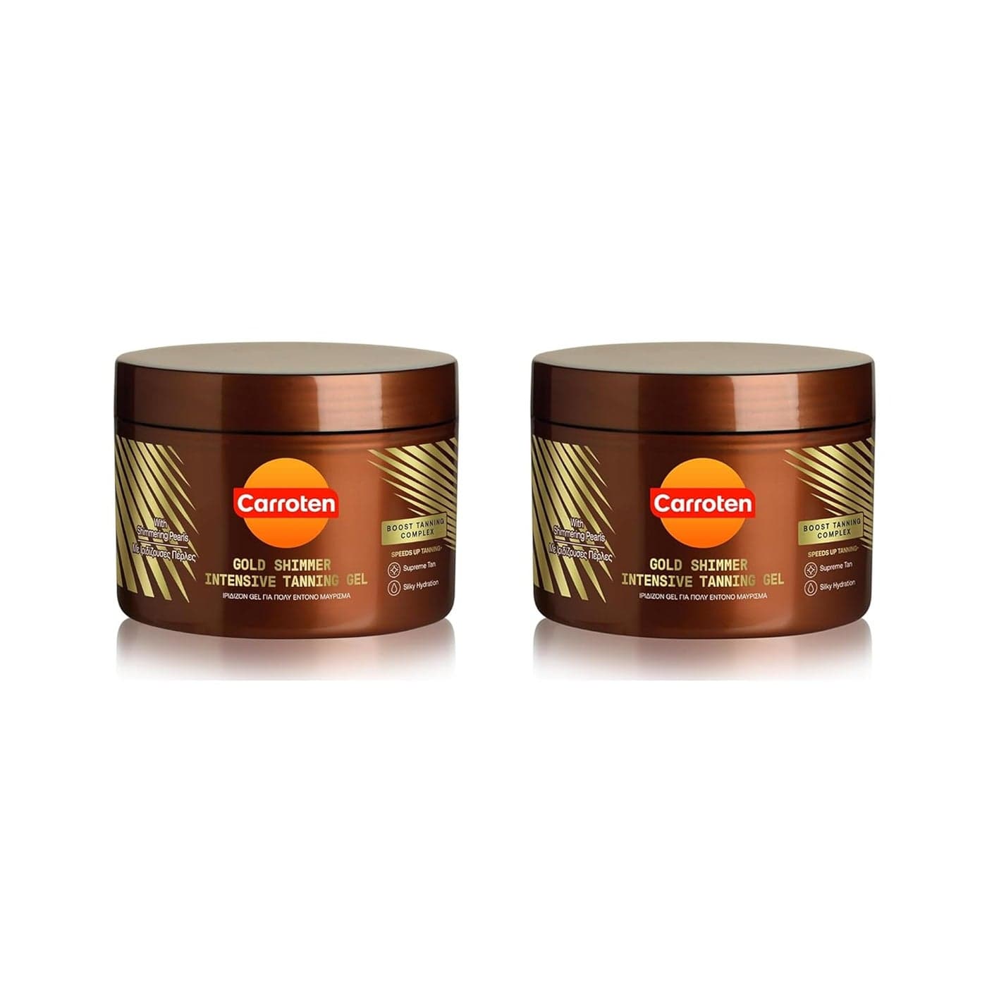 Carroten Gold Shimmer Intensive Tanning Gel SPF0 Shimmering Pack of 2