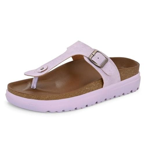 Centrino Women’s Berkin-Style Slip-On Sandals | Open Toe Design | Soft PU Footbed | Lightweight & Comfortable | Arch Support | On-Grip Sole | Casual Outdoor Wear (9217)