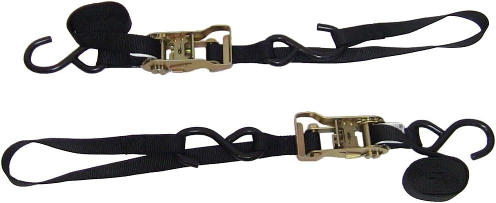 Ancra Black Integra Soft Hook Ratcheting Tie Down - 4 Pack