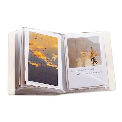 4x6 Photo Albums Storage, Picture Book for 4x6 Photos, Clear Cover Portfolio Folder for Postcards, Art Books Card Holds for Artwork, Wedding Journey Photo Book, 40 Pages Hold 80 Pictures