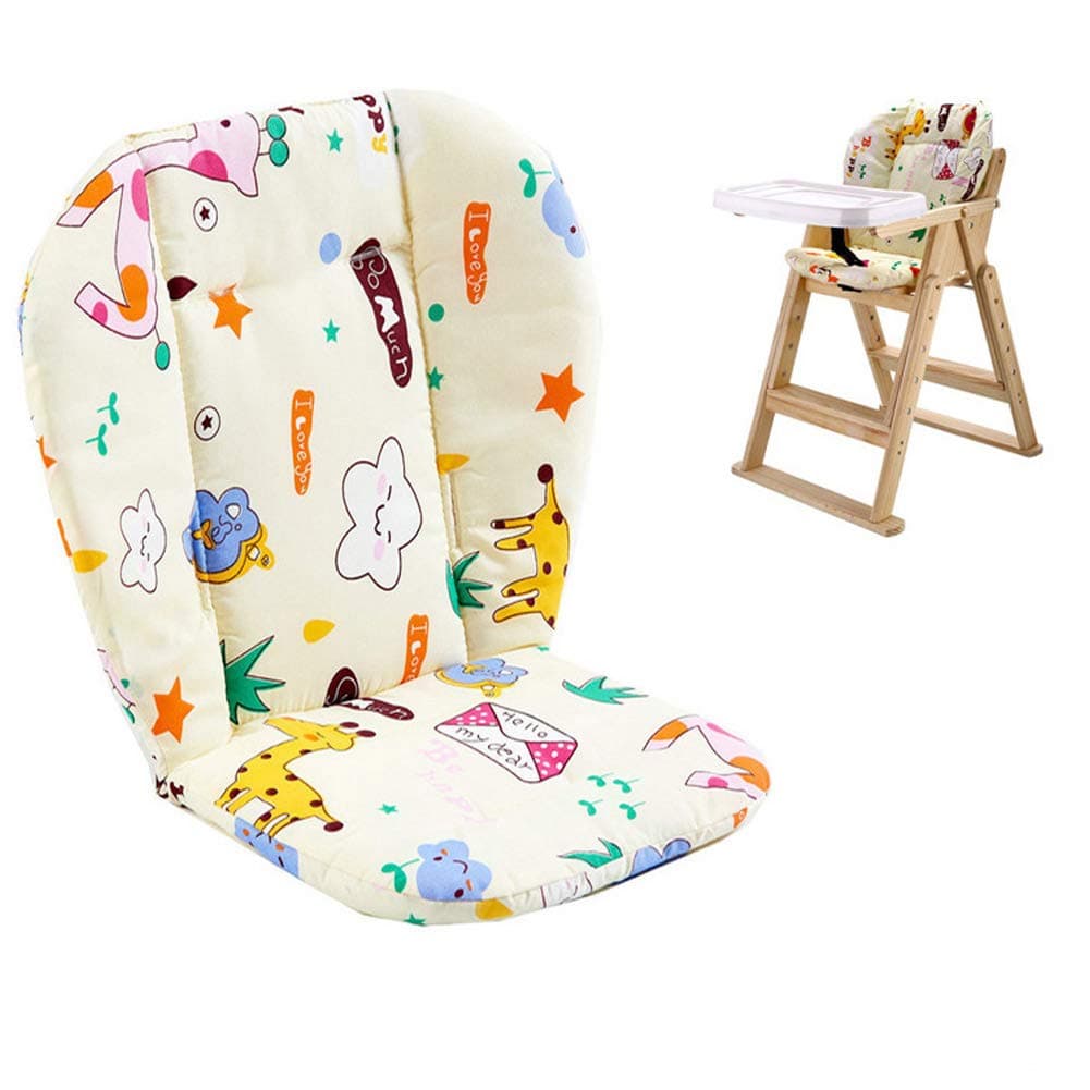 Twoworld Baby High Chair Seat Cushion Liner Mat Pad Cover Animal BreathableGiraffe