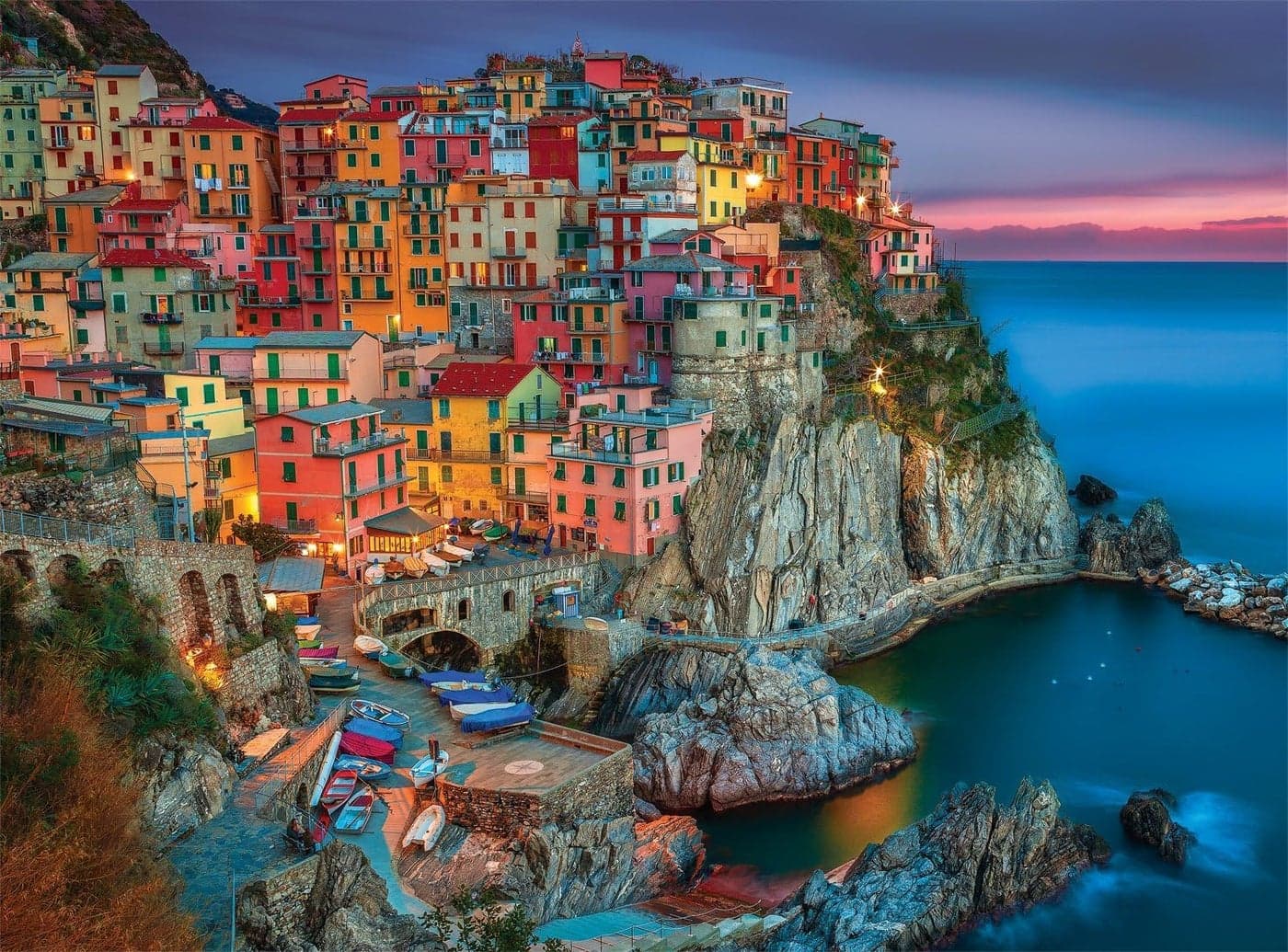 Buffalo Games Peter Stewart Cinque Terre 1000 Piece Jigsaw Puzzle For Adults Challenging Puzzle Perfect for Game Nights Finished Size is 2675 x 1975