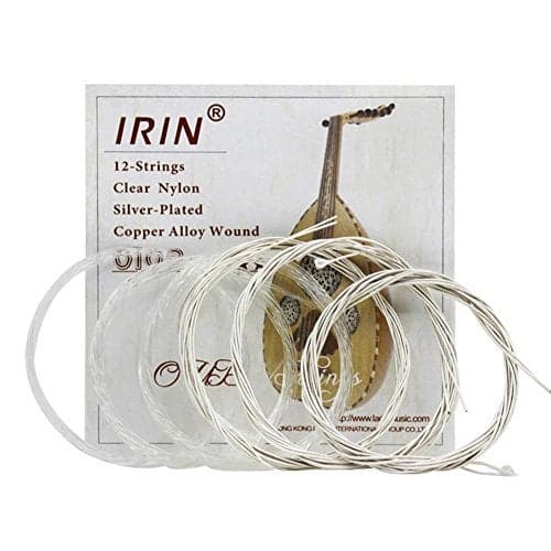 Oud Strings, Nylon Silver Plated Copper Alloy Clear Normal Tension Oud Strings Set Replacement Accessory