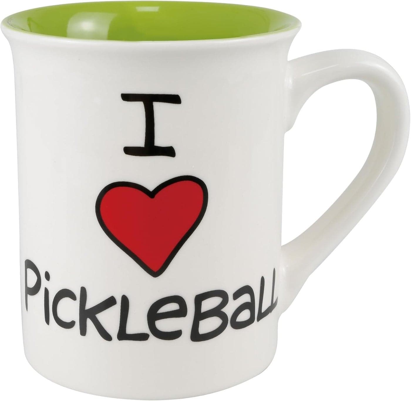 Enesco Our Name is Mud I Heart Pickleball Coffee Mug 16 Ounce Multicolor
