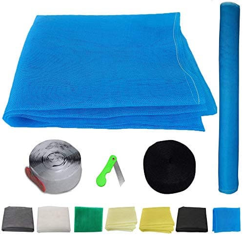SAI PRASEEDA Mosquito Net for Window with Fiber Glass Mesh 4/7feet(120/210cm) 47/84Inches 1 Year Guarantee Without Stitched (Blue Color) 200GSM No:61