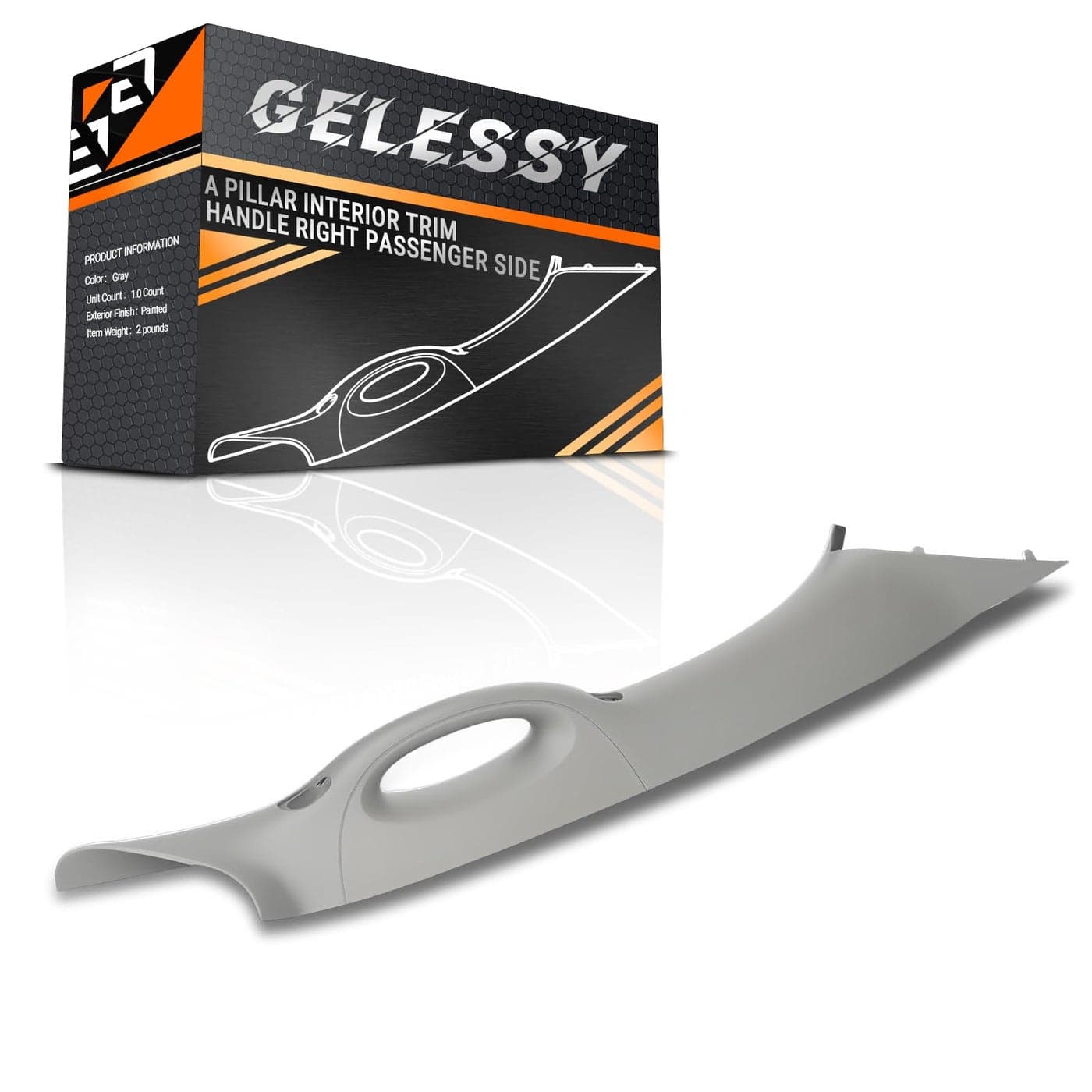 Gelessy A Pillar Interior Trim Handle Right Passenger Side 4L3Z1503598AAC Compatible with 20042008 Ford F150 F150 20062008 Lincoln Mark LT A Pillar Grab Handle Passenger Side Gray