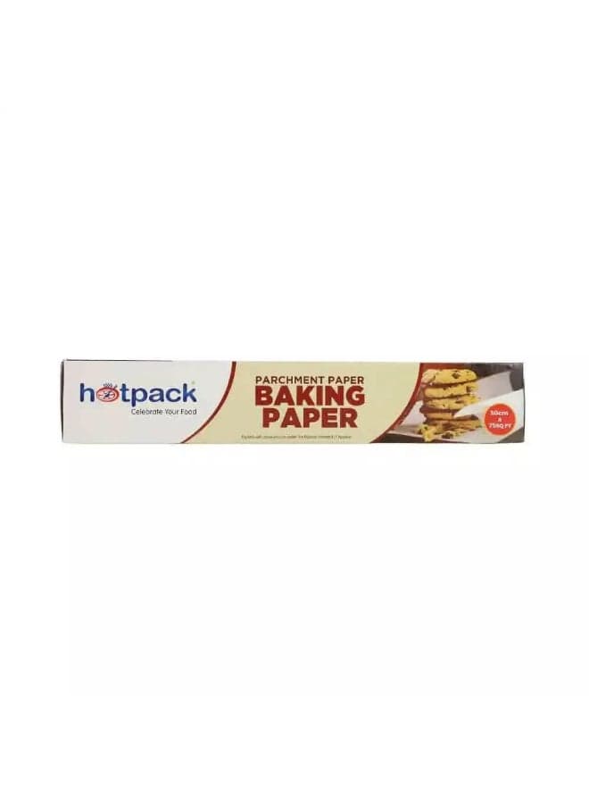Hotpack Baking Paper Parchment Paper Roll- 30cm X 75Sq.Ft