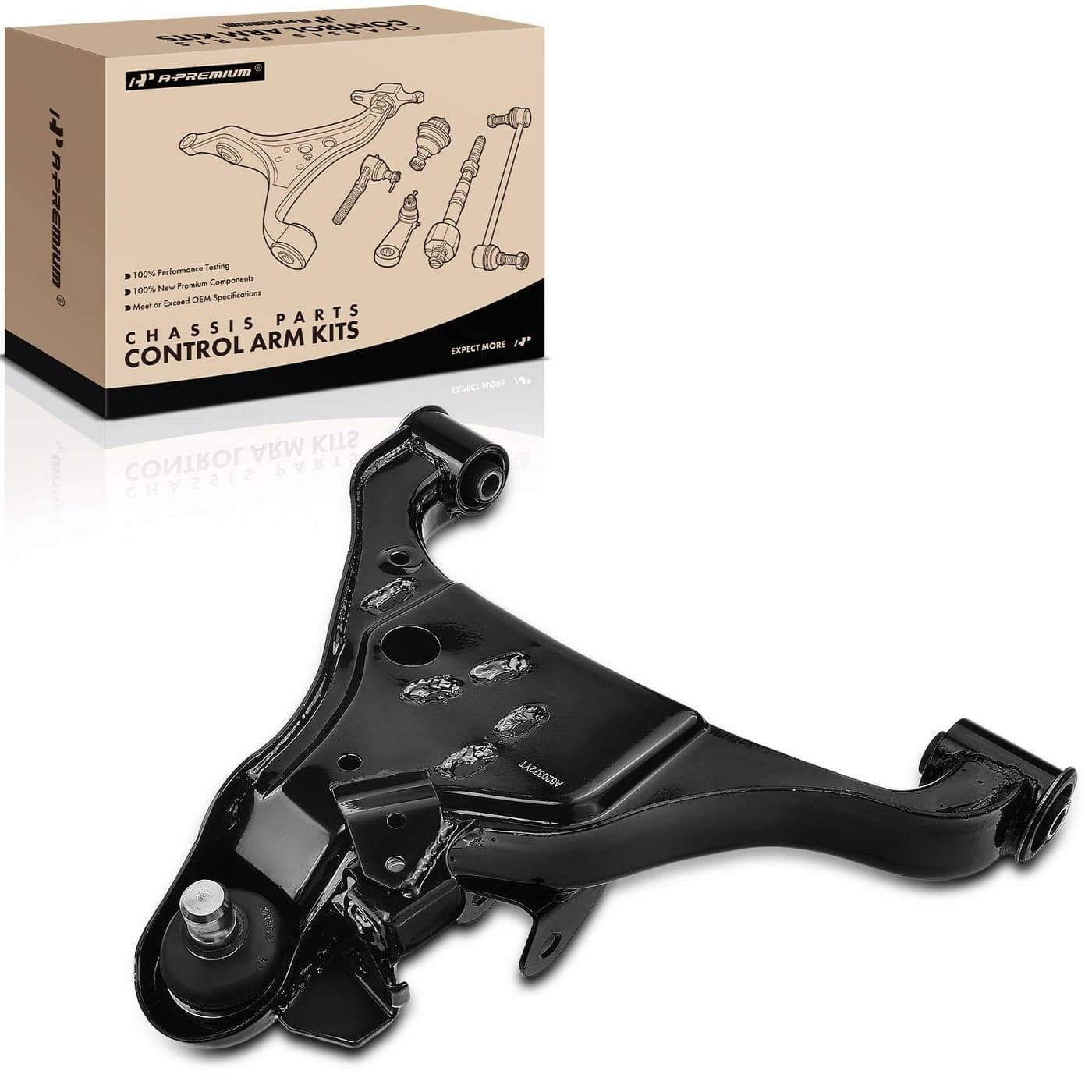 APremium Front Left Lower Control Arm with Ball Joint Bushing Compatible with Nissan Frontier 20052018 Pathfinder 20052012 Xterra 20052015 Suzuki Equator 20092012