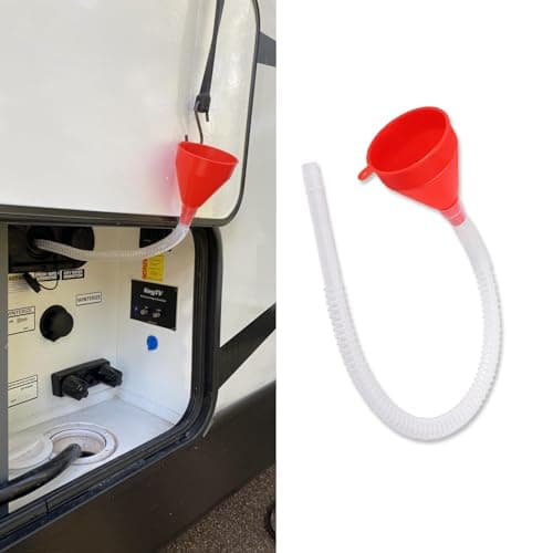 HQRNYP Funnels for Automotive Use Long Funnel Plastic Wide Mouth Funnel Car Oil Funnels with 21 Flexible Removable Hose Fit for Engine Oil Gas Fuel Gasoline Water Liquid Transmission 1PCS