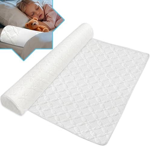Asatdd Waterproof Bed Rail for Toddlers Bed Guard Rail Soft Memory Foam Toddler Bed Bumper for Twin Full Queen King Beds with Washable Cover 1 Pack