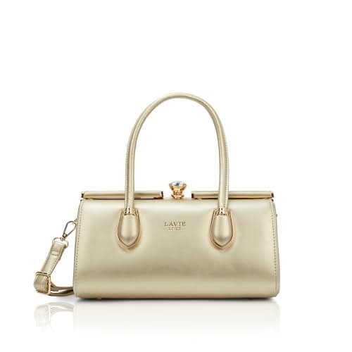 Lavie Luxe Women's Dazzle Frame Satchel Bag | Satchel Handbag for Work | Ladies Purse | Stylish Shoulder Bag | Gift for Women