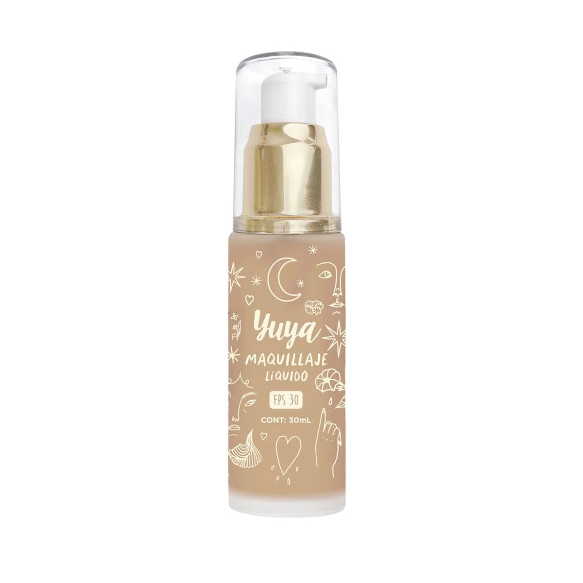 YuYa CrueltyFree Makeup Liquid Foundation CM20 Hydrating NonComedogenic ParabenFree SPF 30 Natural Finish Medium to Full Coverage