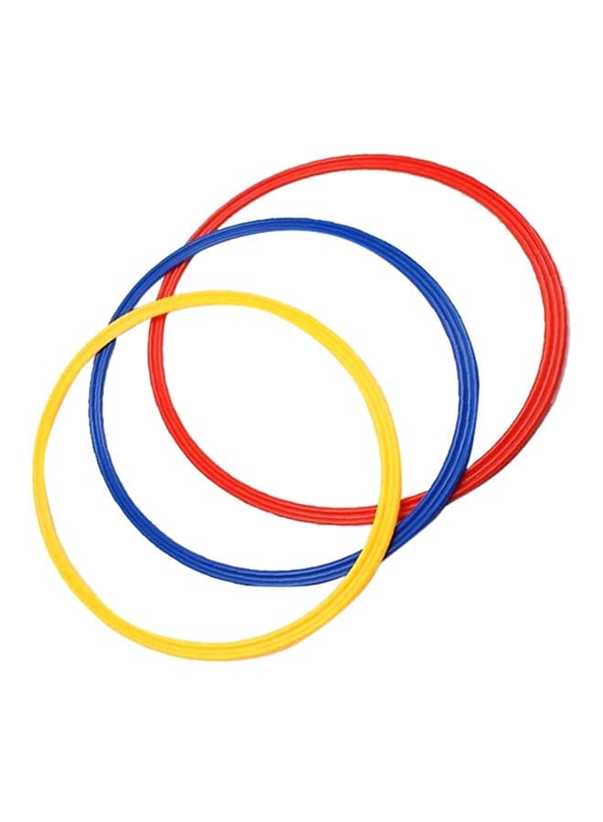 12-Piece Soccer Training Rings - 40 cm 40cm 40cm