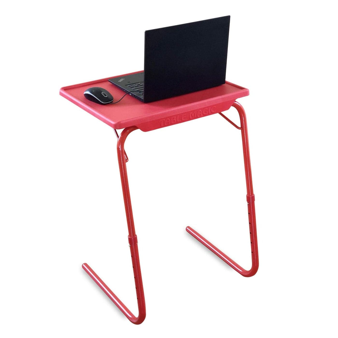 Table Magic Height Adjustable Lapdesk Multipurpose Work At Home Study Table Cherry Red Large
