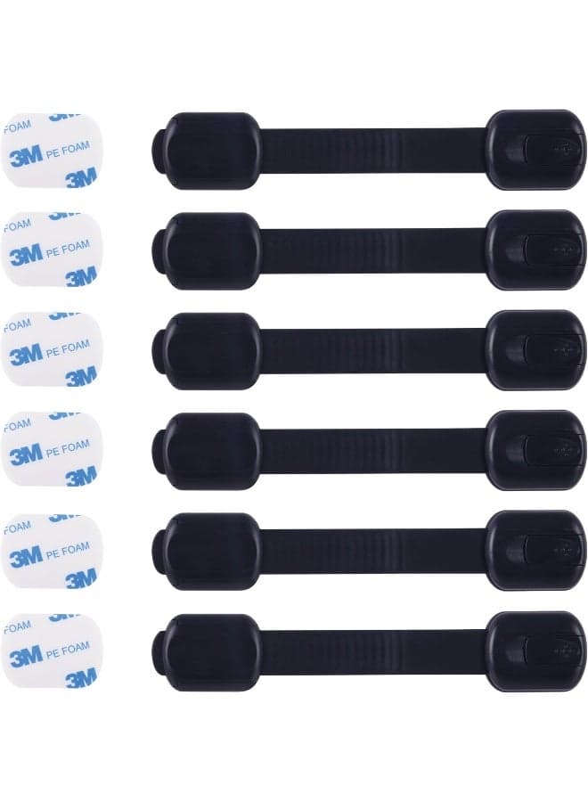 CUTESAFETY Child Proof Safety Locks - Baby Proofing Cabinet Lock with 6 Extra 3M Adhesives