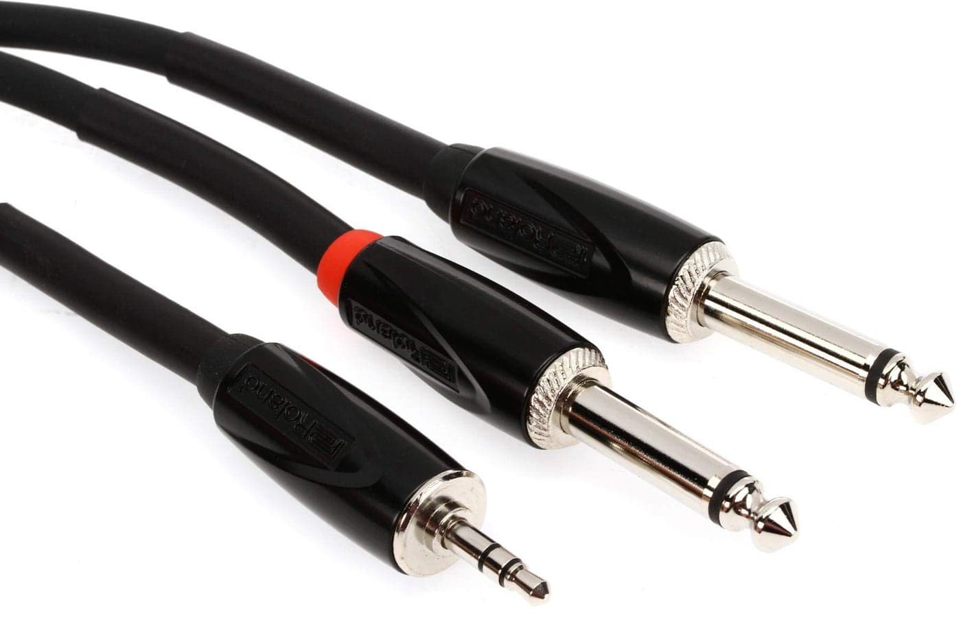 Roland Black Series 35mm TRS Male to Dual 14Inch TS Male 15 Foot RCC153528V2